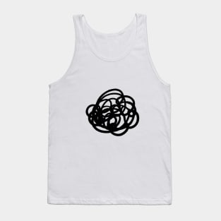 Confused Brain Thoughts of Squiggles Tank Top